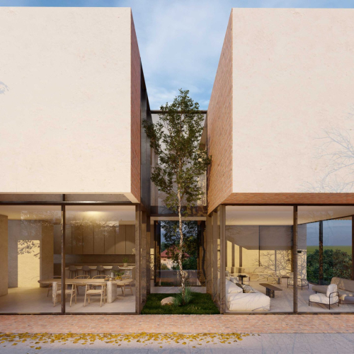 Contemporary villa design of Villa No.14 by GRID Architecture Office in Sadra, Shiraz, Iran.