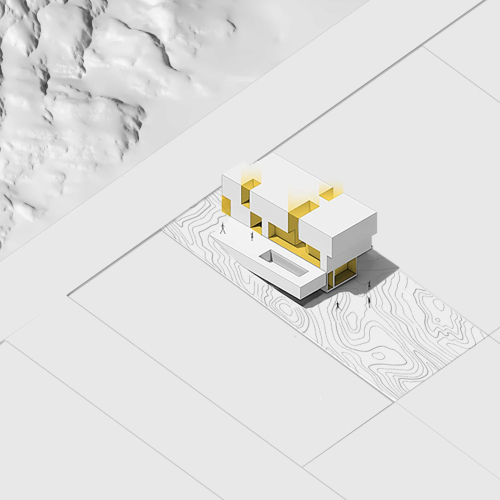 Contemporary villa design of Villa No.14 by GRID Architecture Office in Sadra, Shiraz, Iran.