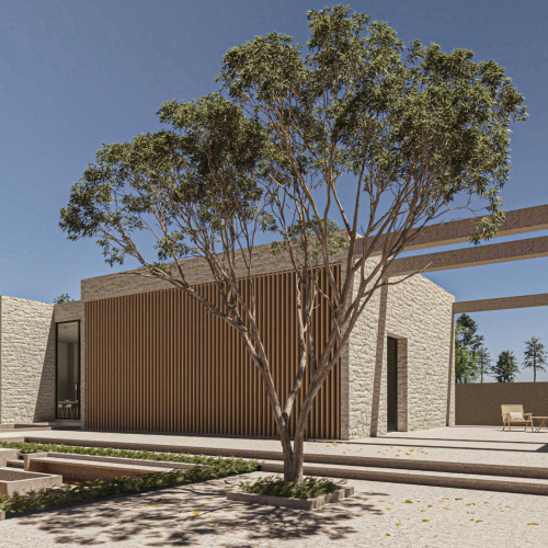 Contemporary villa design of Villa No.12 by GRID Architecture Office in Estakhr Town, Shiraz, Iran.