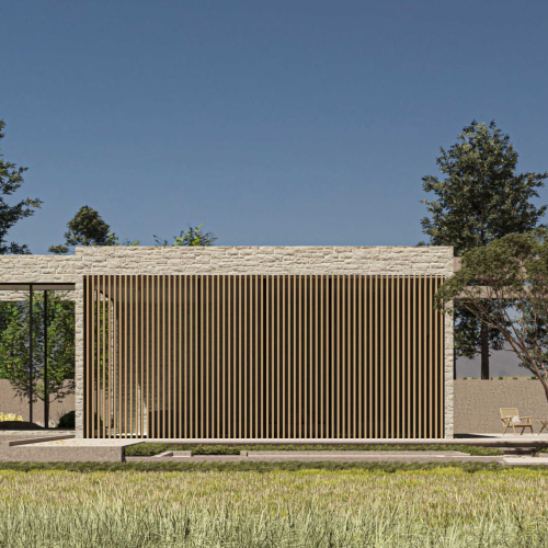 Contemporary villa design of Villa No.12 by GRID Architecture Office in Estakhr Town, Shiraz, Iran.